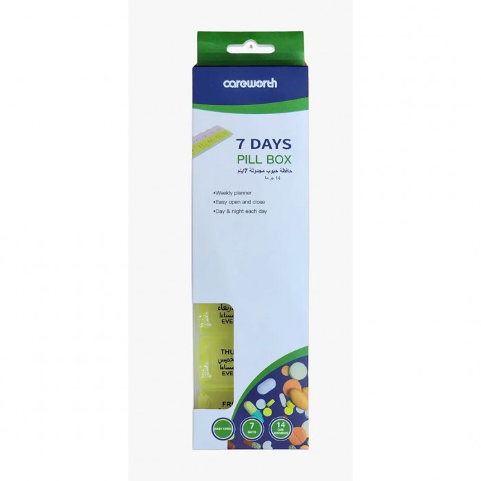 Careworth 7 day pill box 7 day x 2 14 doses