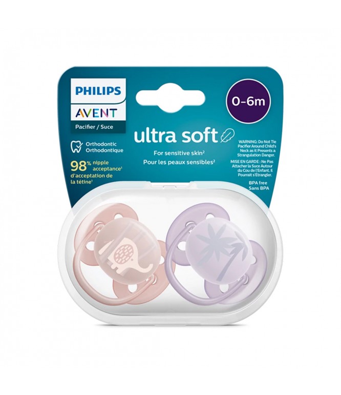 Philips Avent Ultra Air Pacifier 0-6M girl 2 pieces SCF091/09