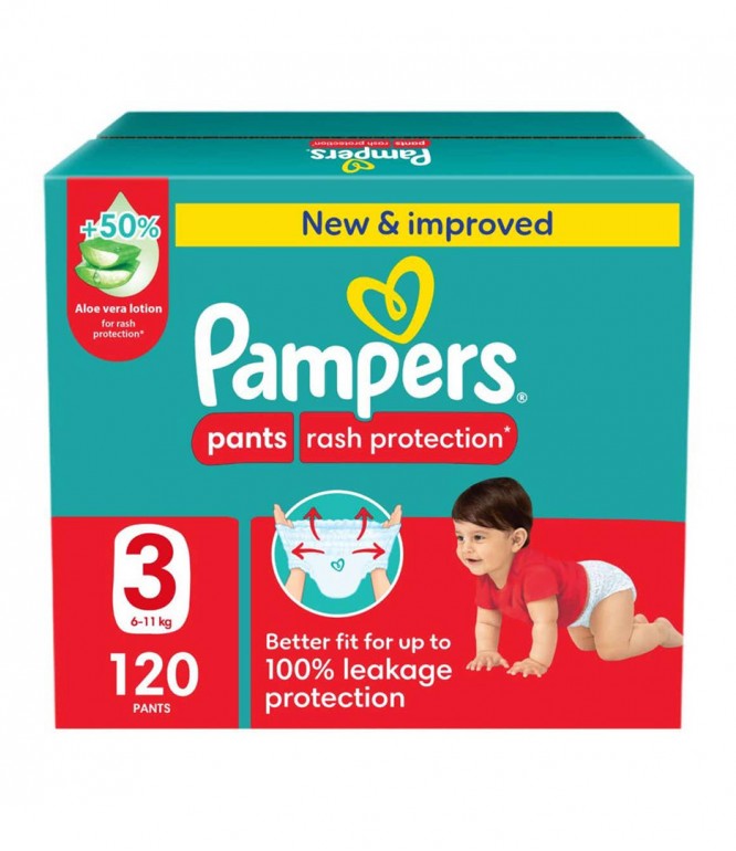 Pampers Pants Size 3 Box 120 Pcs