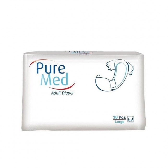 Pure Med Adult Diapers Large Size 30 Pcs