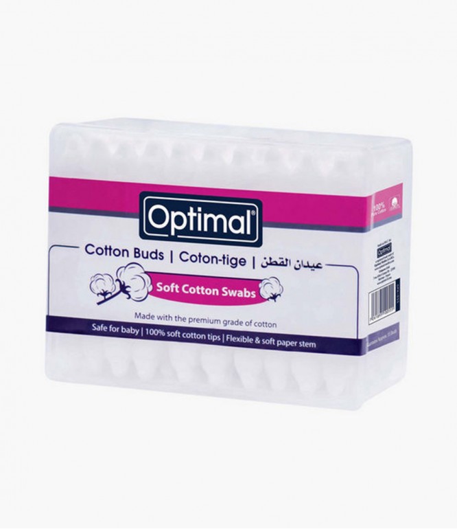 أوبتيمال أعواد قطن طبية للأذن 55 قطعة