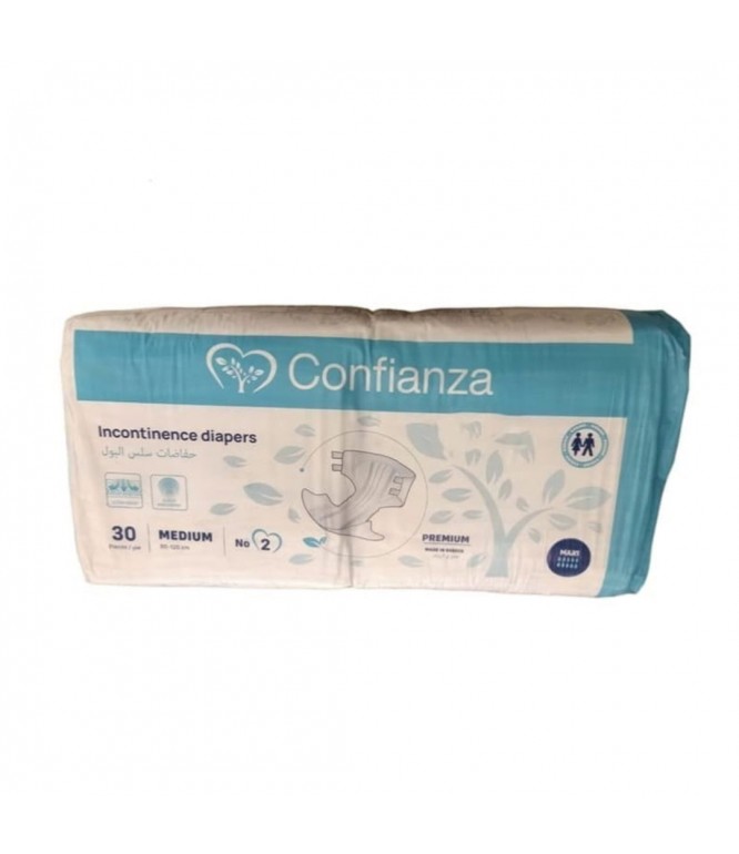 Confianza Adult Diapers No 2 Medium30 Pieces
