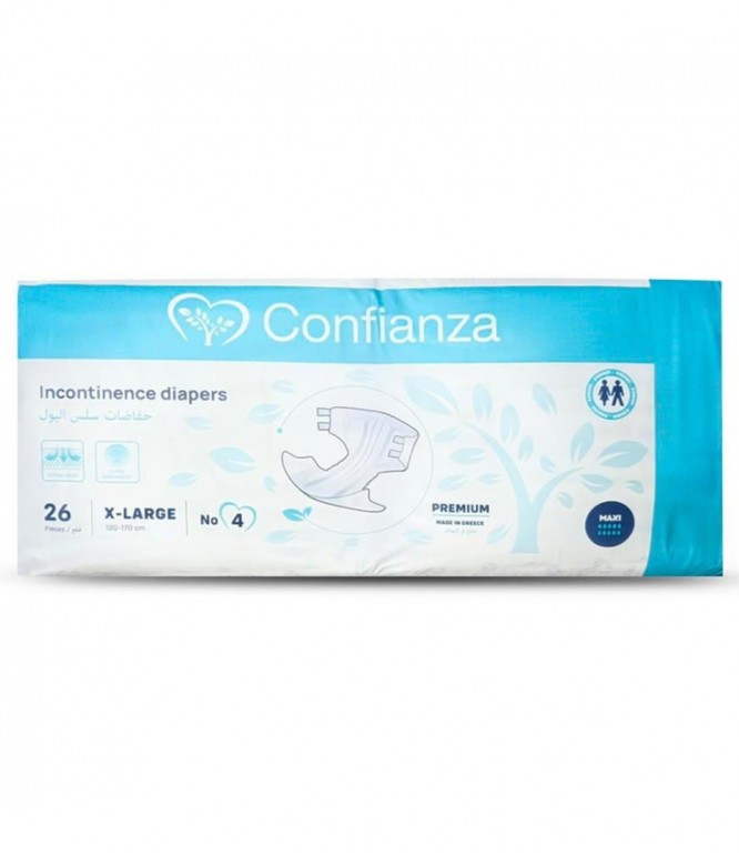 Confianza Adult Diapers No 4 X-Large 26 Pieces
