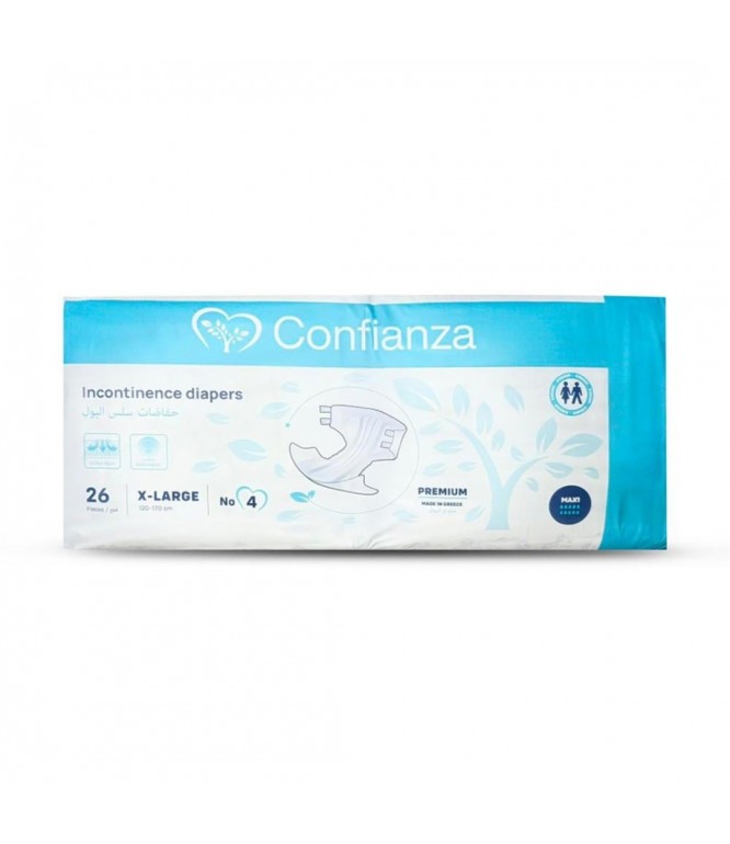Confianza Adult Diapers No 4 X-Large 26 Pieces
