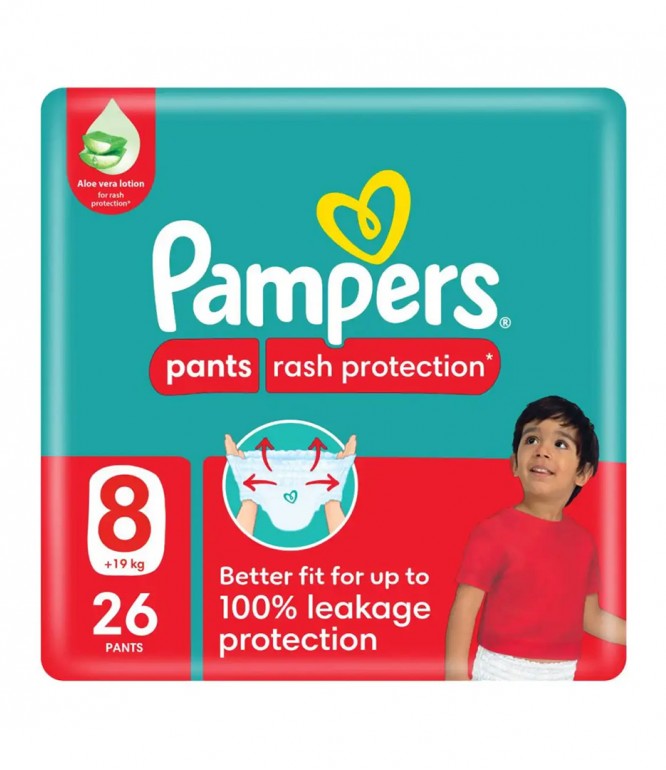 Pampers Pants Size 8 Mega Pack 26 Pcs