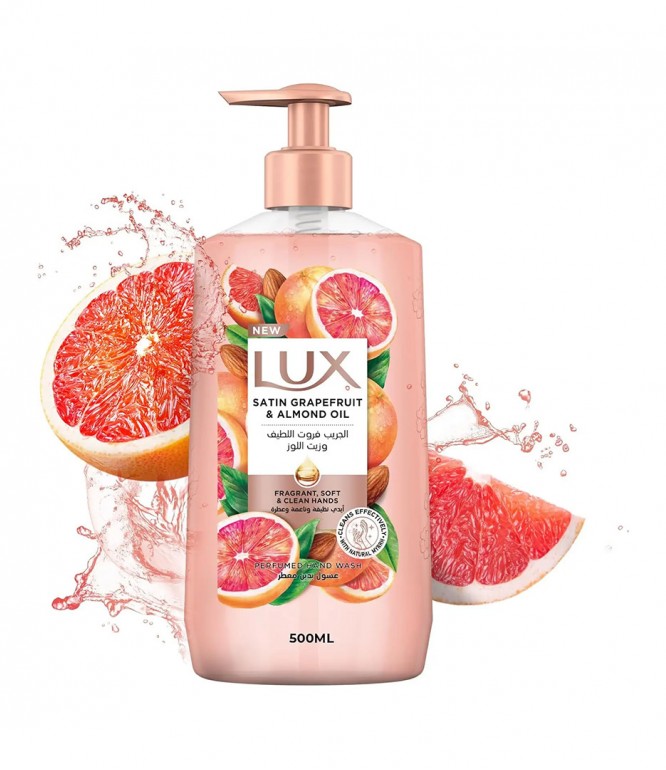 Lux Hand Wash Satin Grapefruit And almond oil - 500ML
