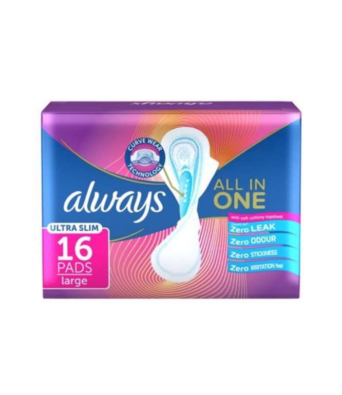 Always Pad All In One Ultra slim Large 20 PADS
