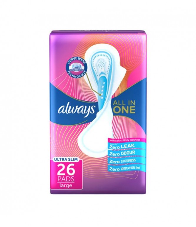 Always Pad All In One Ultra slim Large 26 PADS