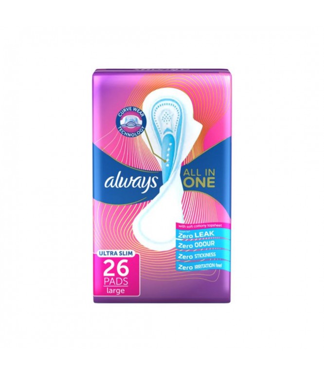Always Pad All In One Ultra slim Large 26 PADS