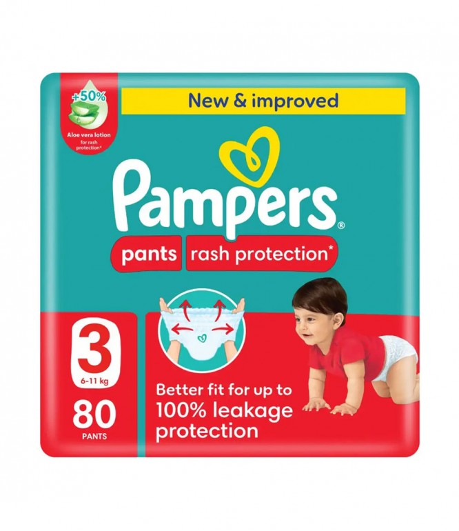 Pampers Pants Size 3 Mega Pack 80 Pcs