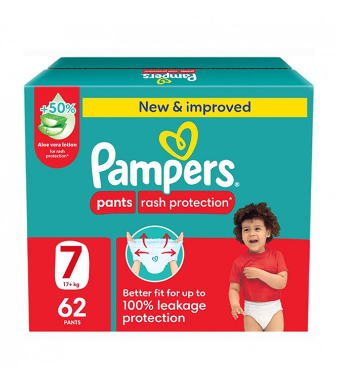 Pampers Pants Size 7 Box 62 Pcs
