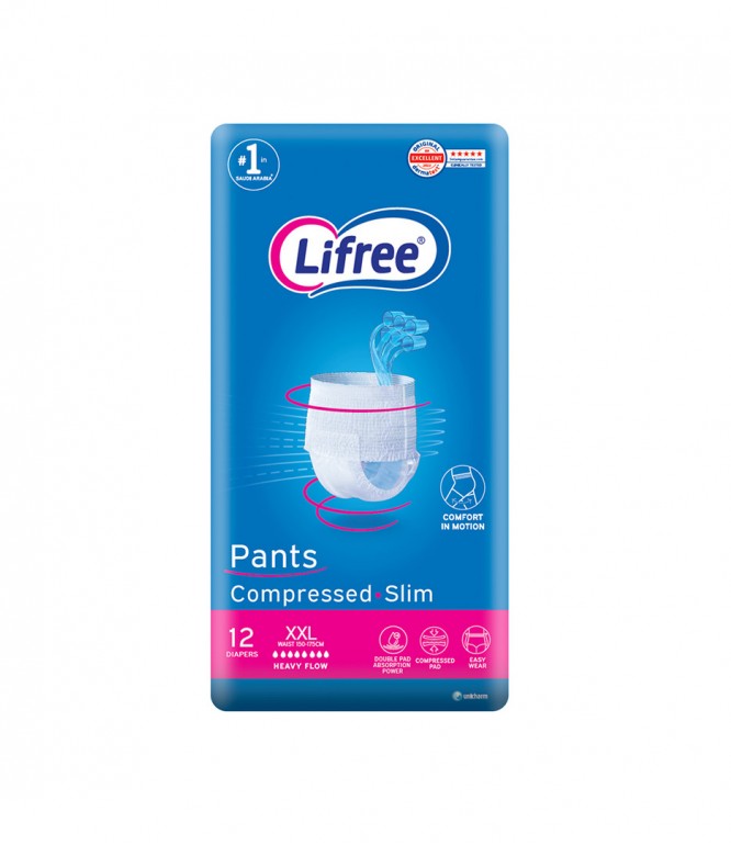 Lifree Adult Pants Heavy Flow XXL Jumbo 12 Pcs