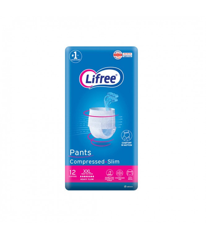 Lifree Adult Pants Heavy Flow XXL Jumbo 12 Pcs