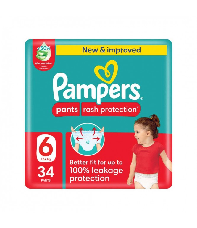 Pampers Pants Size 6 Jumbo Pack 34 Pcs