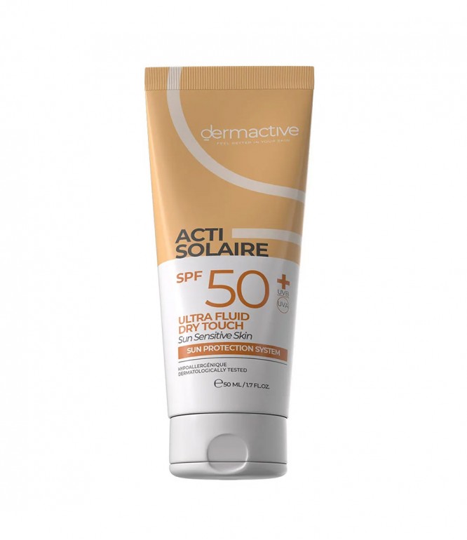 ديرماكتف أكتي سولير الترا فلويد ملمس جاف حماية من الشمس 50 مل spf 50