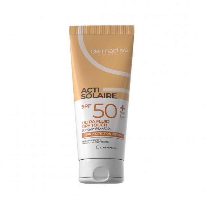ديرماكتف أكتي سولير الترا فلويد ملمس جاف حماية من الشمس 50 مل spf 50