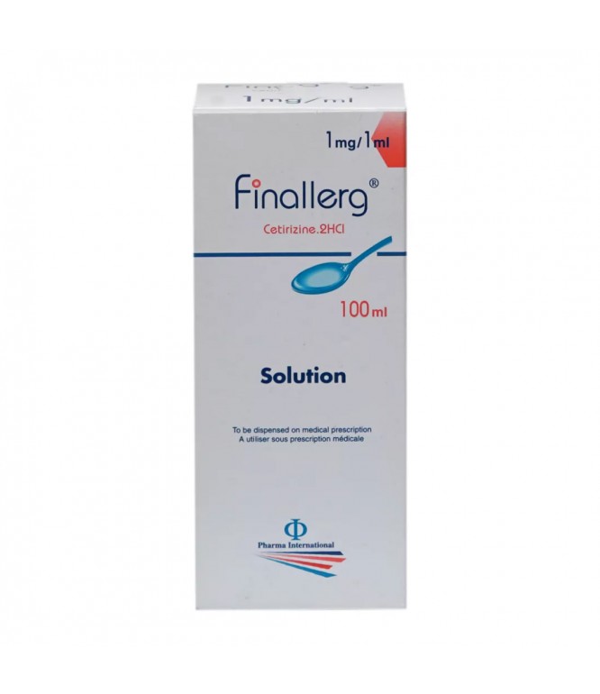 Finallerg 1 mg/ML Cetirizine 100 ML Syrup