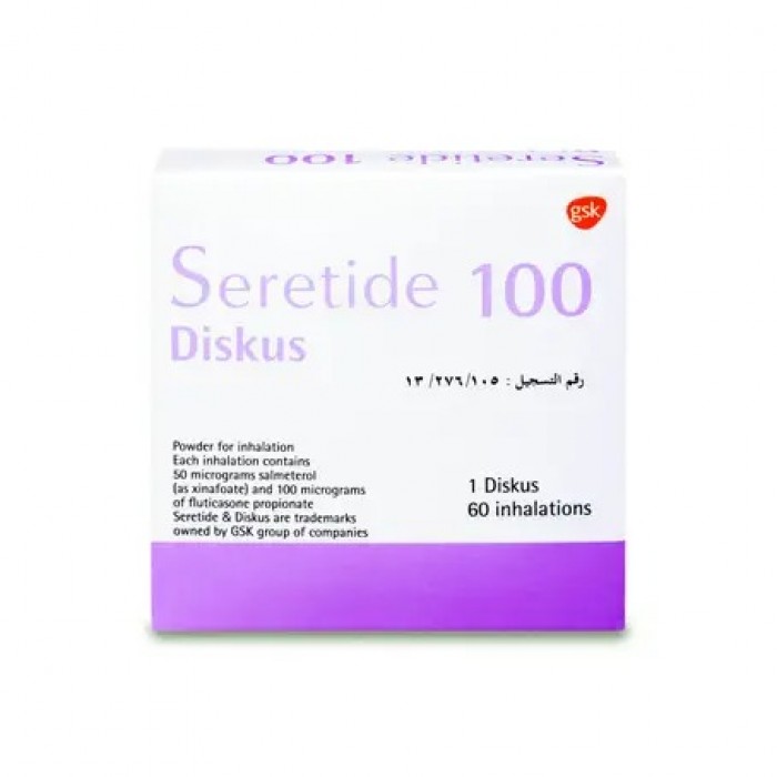 SERETIDE DISKUS 100MCG 60 INH