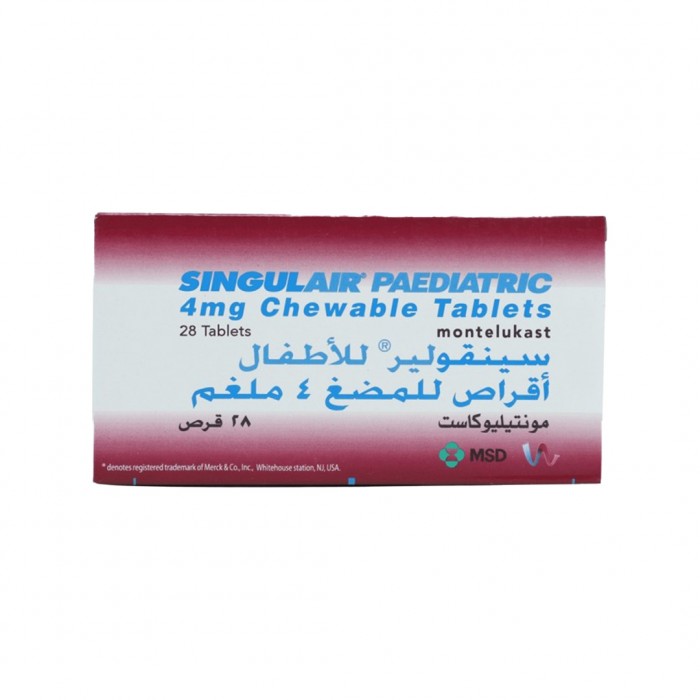 Singulair 4 mg Chewable Tablets 28'S