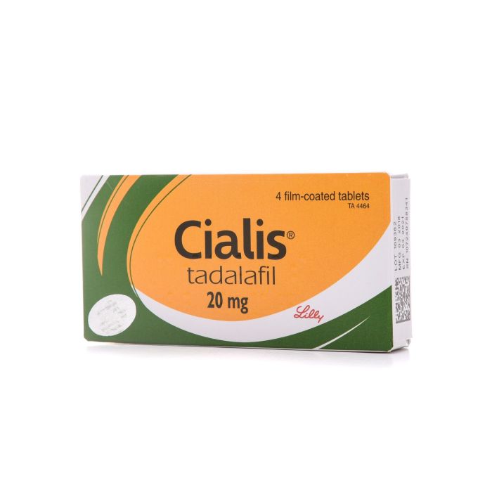 Cialis 20 mg 4 Tablets 