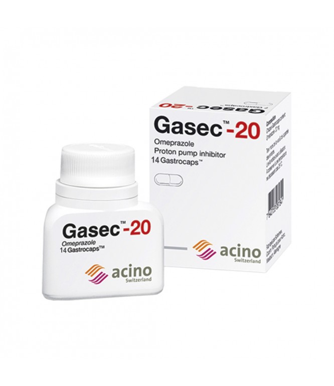 Gasec 20 mg 14 Capsules 