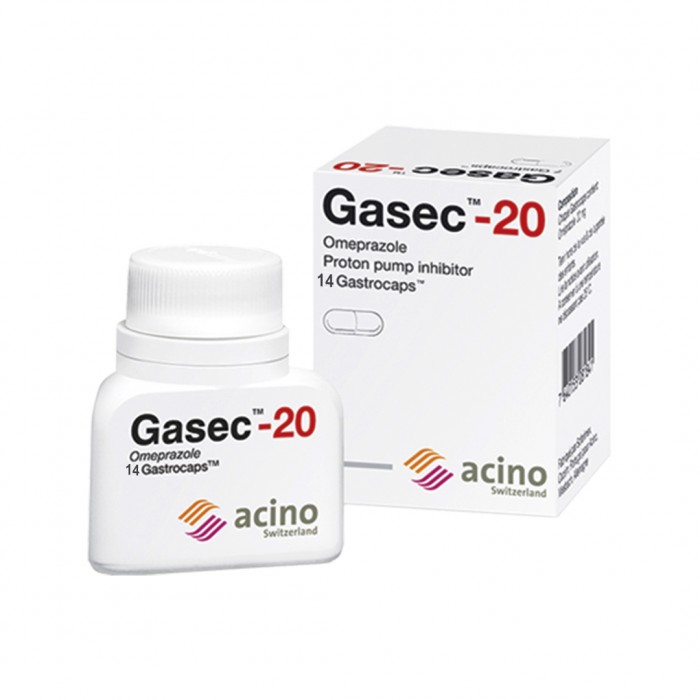 Gasec 20 mg 14 Capsules 