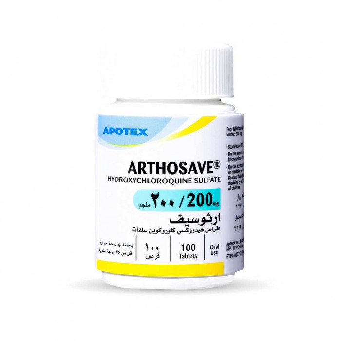 Arthosave 200 mg Hydroxychloroquine 100 Tablets