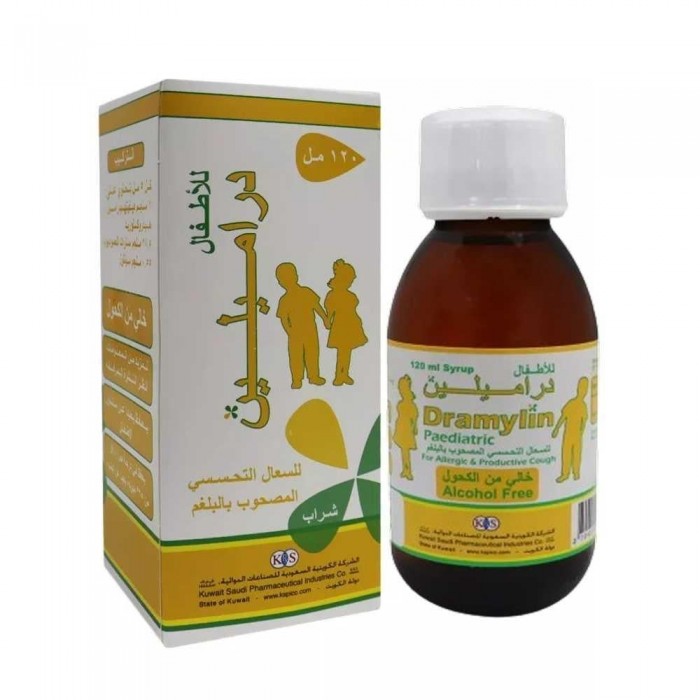 Dramylin Paediatric Syrup for Productive Coughs 120 ML
