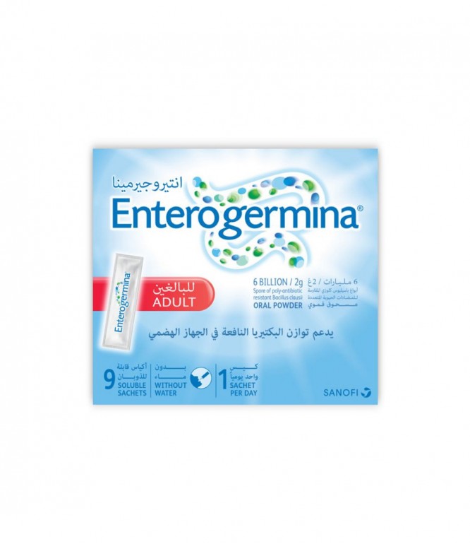 Enterogermina 6 Billion/2Gm Restore Gastric Flora - 9 Sachets