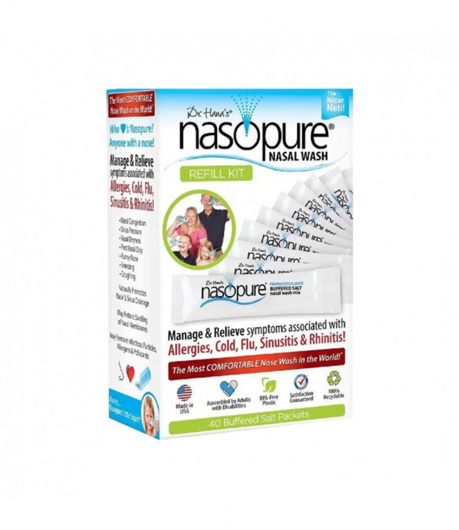 Nasopure Nasal Wash Refill Kit 40 Pcs