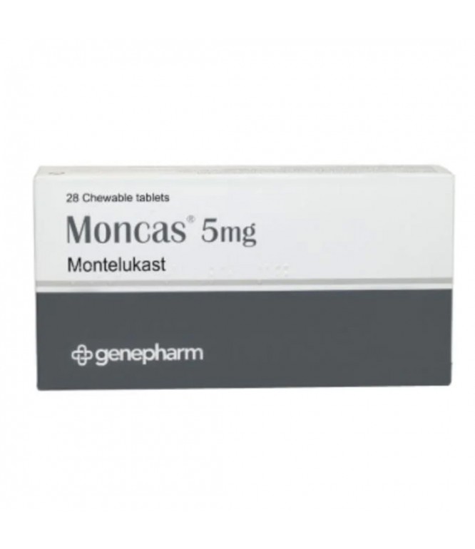 Moncas 5 mg 28 Chewable Tablets