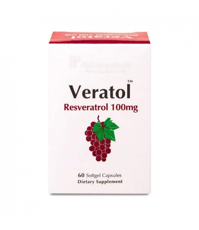 Veratol 100mg Resveratrol Antioxidant Capsules 60 Capsules