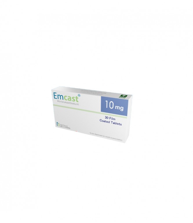 Emcast 10 mg Montelukast Tablets 30 Count
