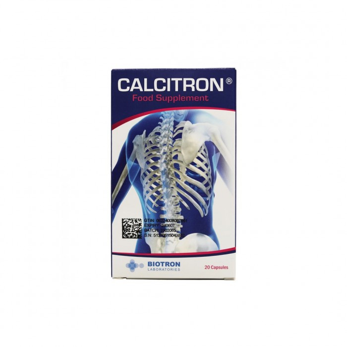 Calcitron Calcium 20 Capsules