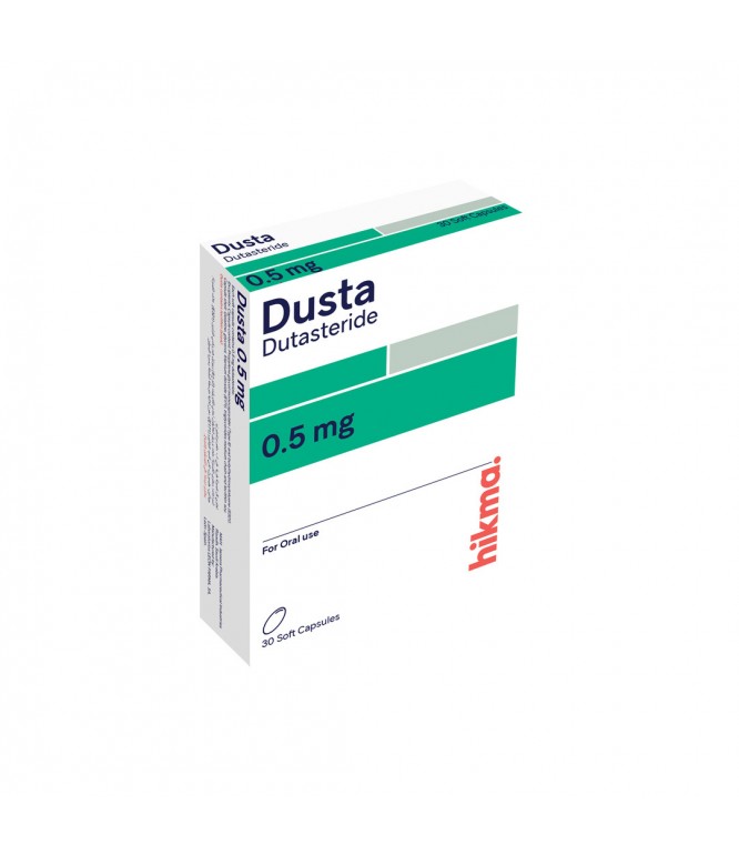 Dusta 0.5 mg dutasteride - 30 Capsules