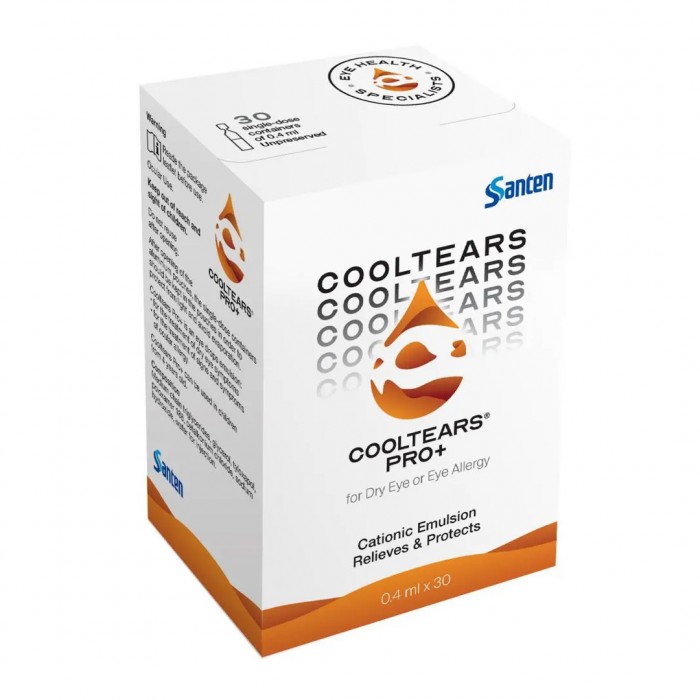 Cool Tears Pro+ Lubricating Eye Drops 0.4 ML Single Dose Units 30 Pieces
