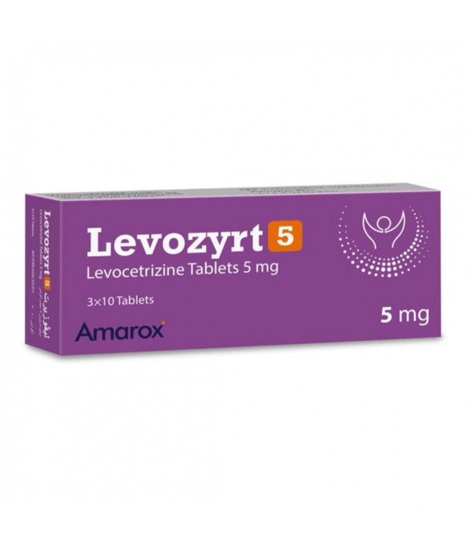 Levozyrt Antihistamine 5 mg 30 Tablets