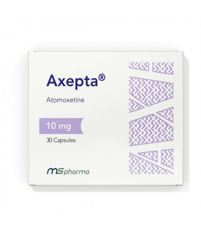 Axepta 10Mg Atomoxetine 30 Capsules