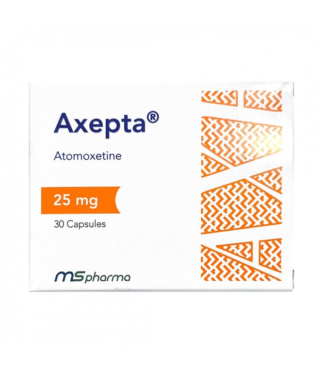 Axepta 25 Mg Atomoxetine 30 Capsules