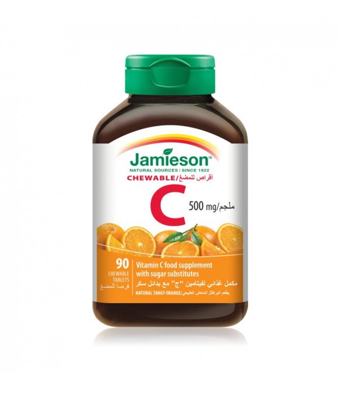 Jamieson Vitamin C 500mg Chewable Tablets 90 Tablets