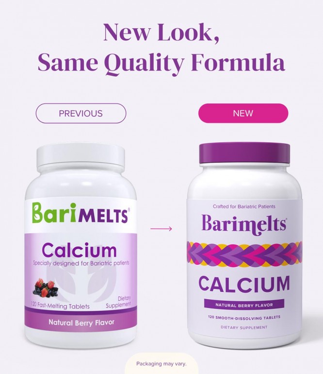 BariMelts Calcium Citrate with Vitamin D & Magnesium - Fast-Melting 120's 
