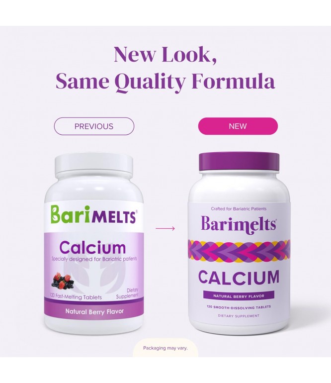 BariMelts Calcium Citrate with Vitamin D & Magnesium - Fast-Melting 120's 