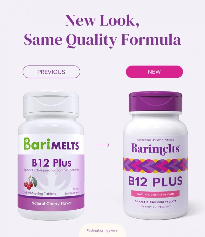 BariMelts B12 Plus Cherry-Flavored Fast-Melting 90 Tablets