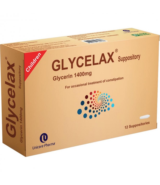 Glycelax Suppository 1400 Mg 12 Suppositories
