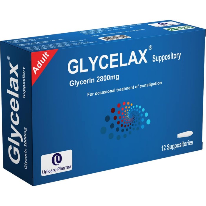 Glycelax Suppository 2800 Mg 12'S