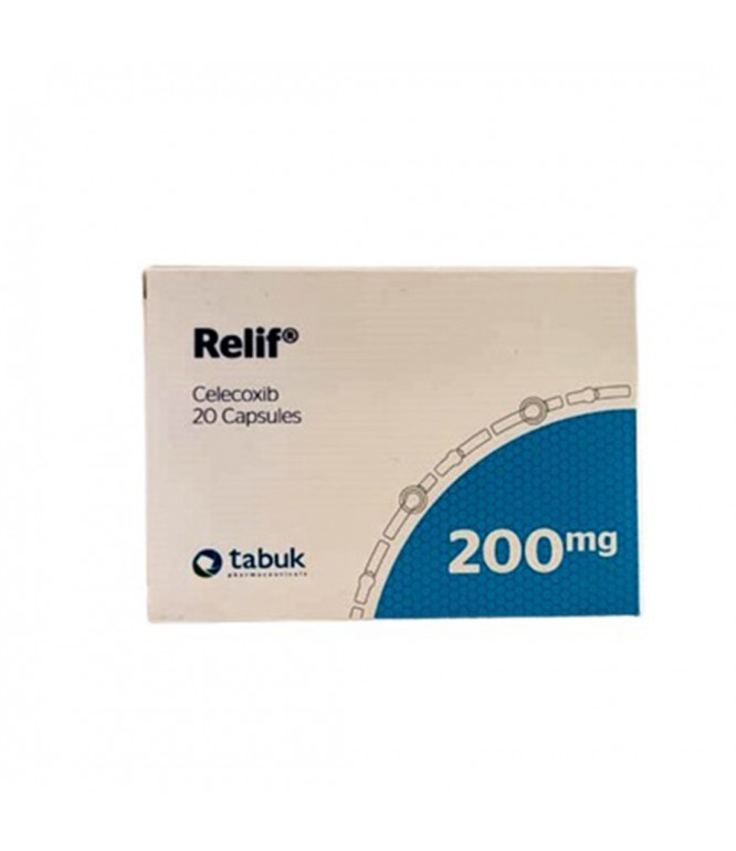 Relif 200 mg 20 Capsules