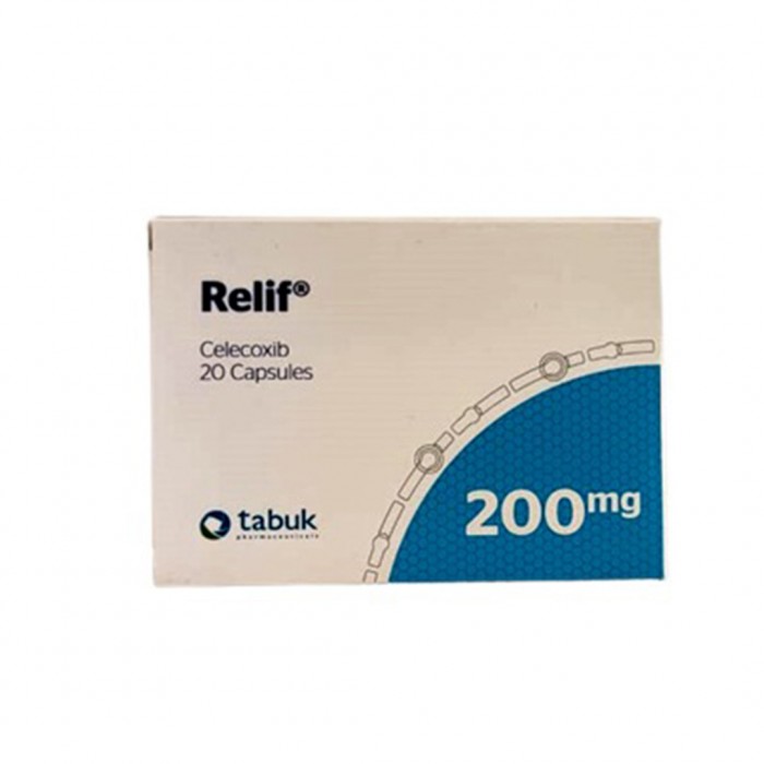 Relif 200 mg 20 Capsules