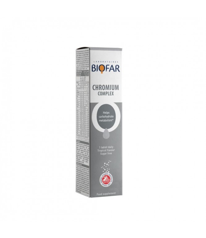 Biofar Chromium Complex 20 Effervescent Tablets