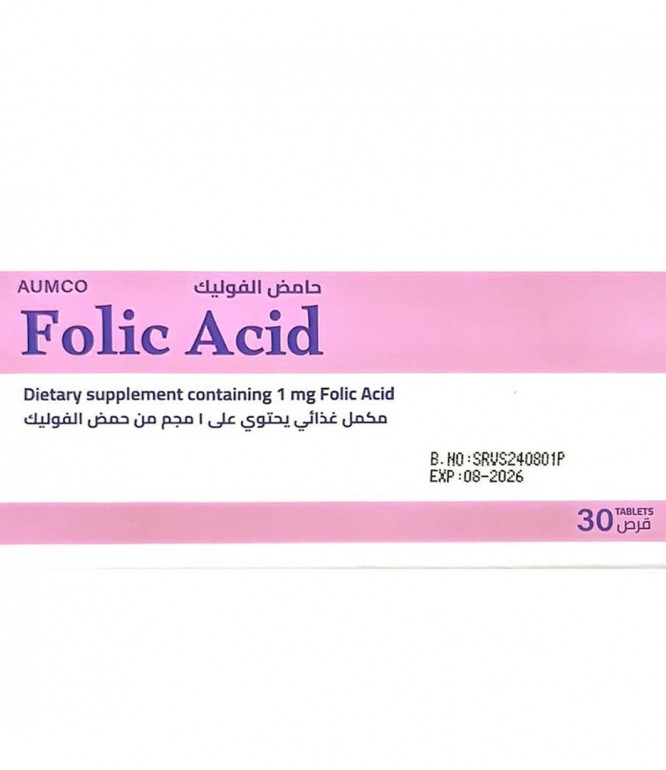Folic Acid - 1mg - 30 Tablets