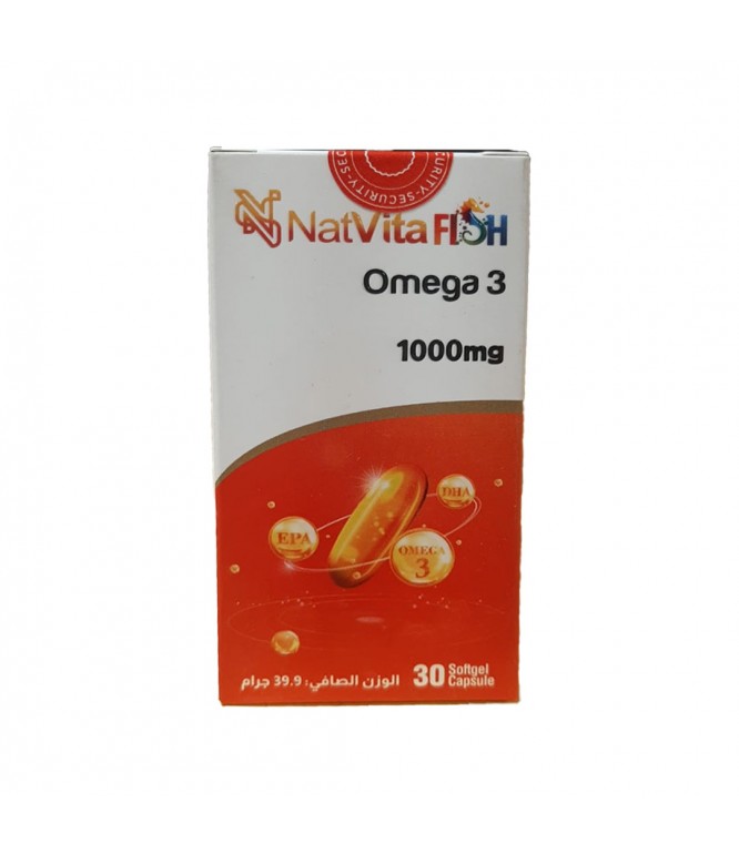 Natvita Omega 3 Fish Oil 30 Capsules
